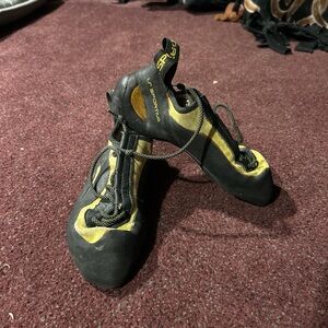 La Sportiva Black and Yellow Climbing Footwear